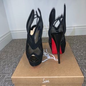 Christian Louboutin Farfamesh suede 150 bootie